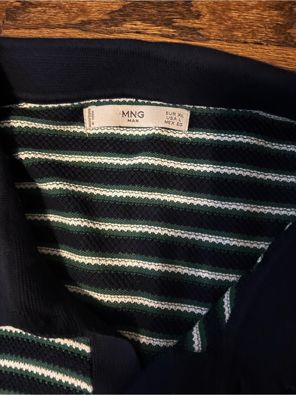 Mango Man Stripe Cotton Short Sleeve - Picture 2 of 3